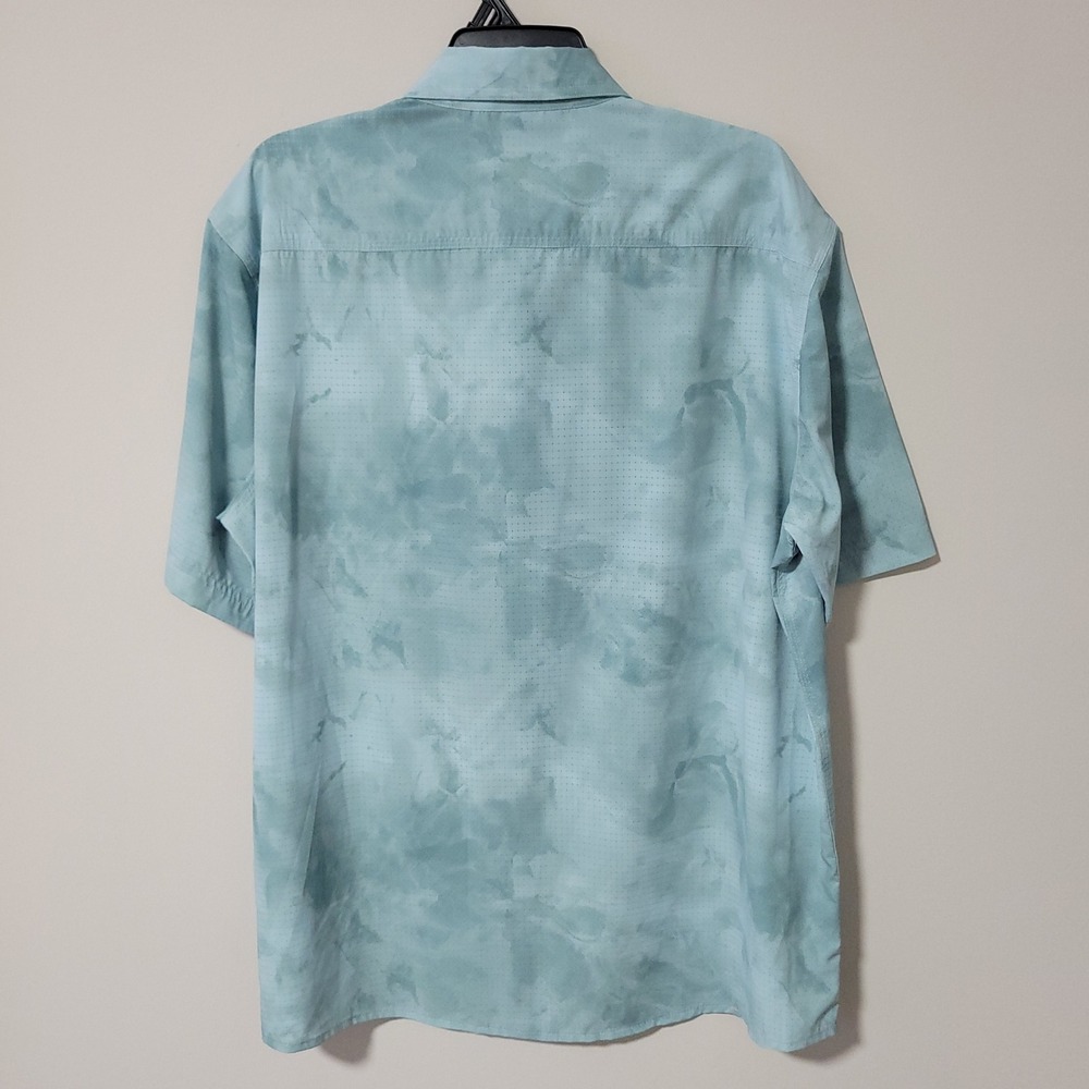 Orvis Active Fit Tropic Tech Shirt Mens XL Blue Camo Fishing Performance - Picture 8 of 8